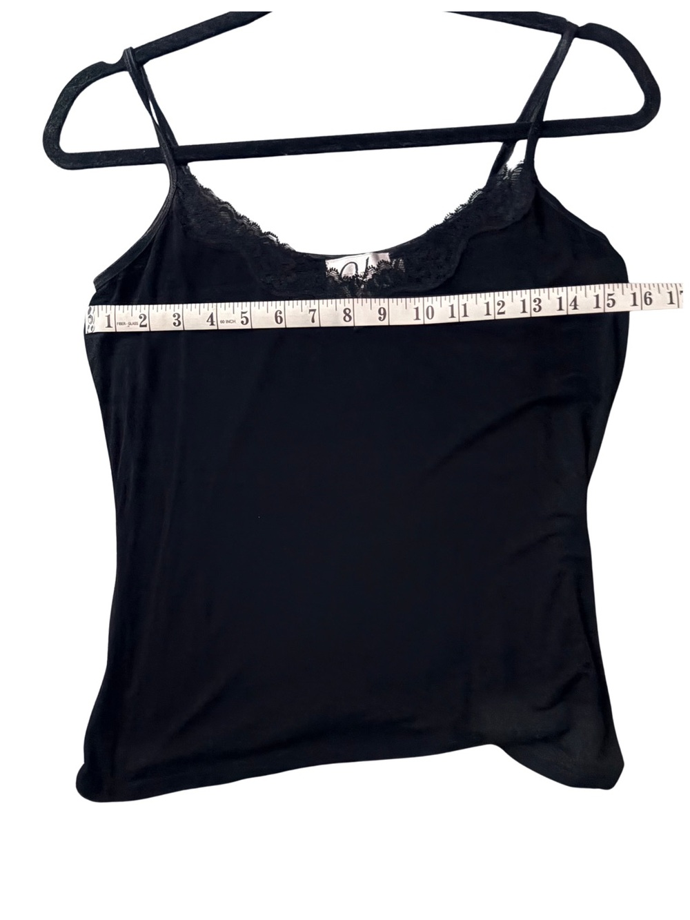 NWOT Variations Black Lace Trim Camisole | Size Small | Never Worn - Picture 5 of 5